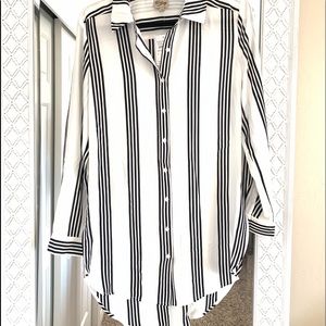 Long striped blouse